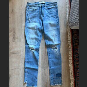 Light Wash Flying Monkey Mid Rise Jean, Size 26